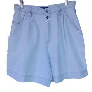 Vintage 80s 90s Liz Wear high waist pleat front mom jean shorts Modern size med